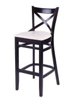 Tapicerowany hoker drewniany BSL-0145-tap